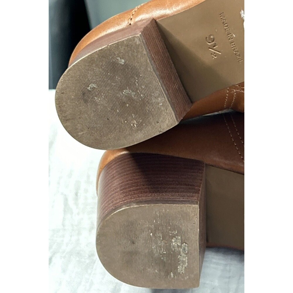 Madewell The Kelci Heeled Boot English Saddle Womens 9.5 AA190 Cracked Sole - Picture 5 of 7